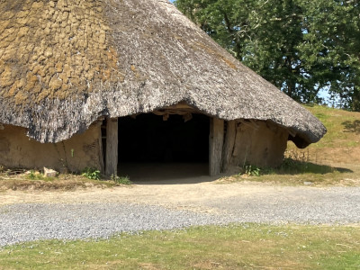 credit:Thatched round house at Castell Henllys, Pembrokeshire